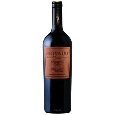 Vino Jorge Rubio Privado Reserva Cabernet Franc Roble 750 ml