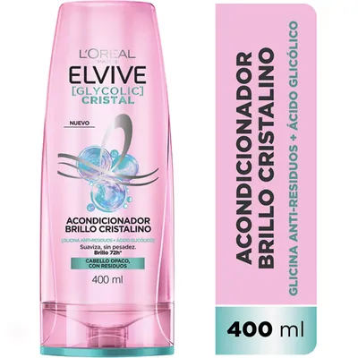 Acondicionador L'Oréal Elvive Glycolic Cristal 400 ml