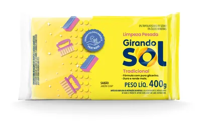 Sabão em barra Girando Sol 400 g