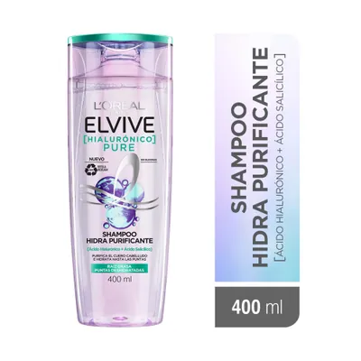Shampoo L'Oréal Elvive Hialurónico Pure 400 ml