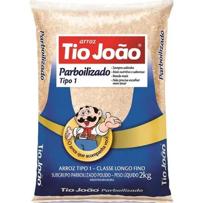 Arroz Tio João parboilizado 2 kg