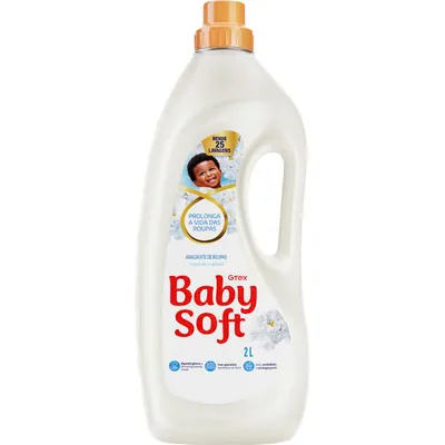 Amaciante Baby Soft branco cuidado 2 L