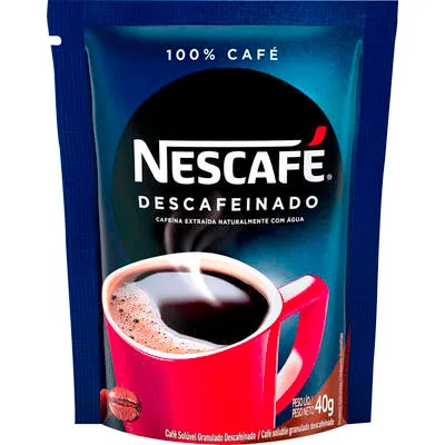 Café solúvel Nescafé Descafeinado sachê 40 g