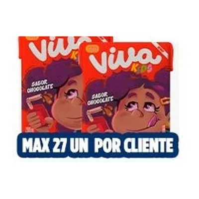 Bebida láctea Viva Kids chocolate 200 ml