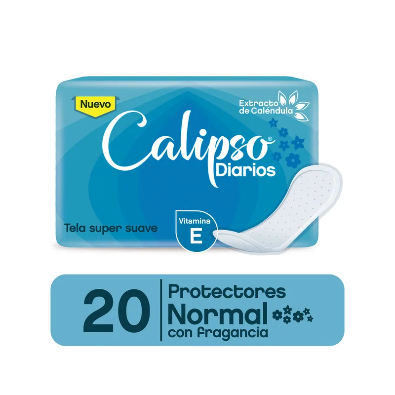 Protector diario Calipso Normal con fragancia x20