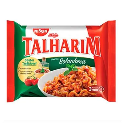 Macarrão instantâneo Talharim Nissin bolonhesa 99 g