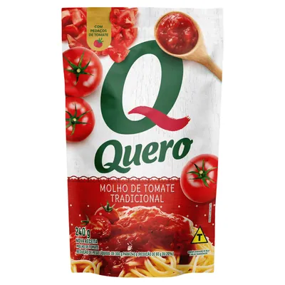 Molho de tomate Quero tradicional 240 g