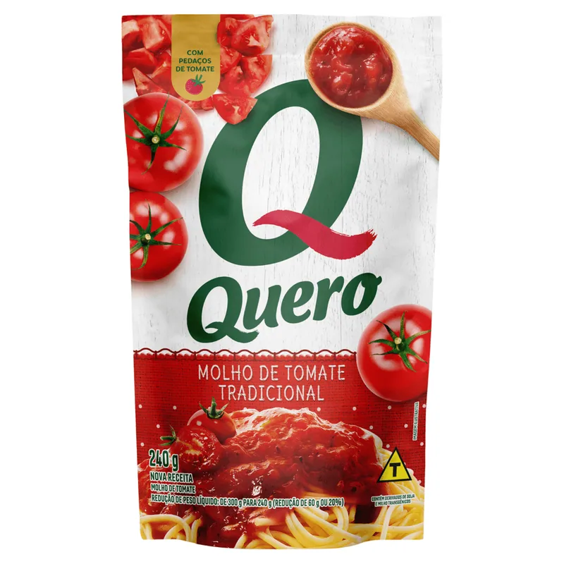 Molho de tomate Quero tradicional 240 g