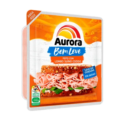 Lombo cozido fatiado Aurora 180 g
