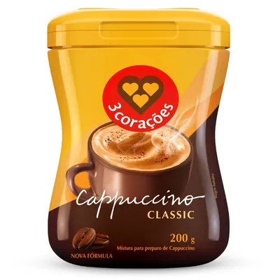 Cappuccino 3 Corações Classic 200 g