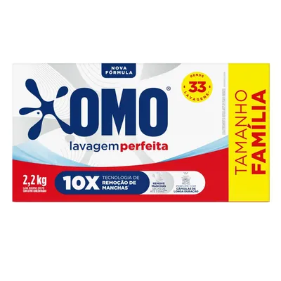 Sabão em pó Omo Lavagem Perfeita 2,2 kg