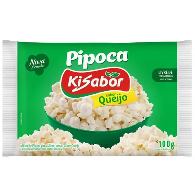Pipoca para micro-ondas Kisabor Queijo