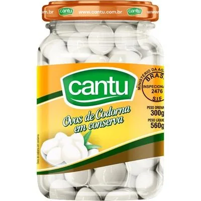 Ovos de codorna em conserva Cantu 300 g