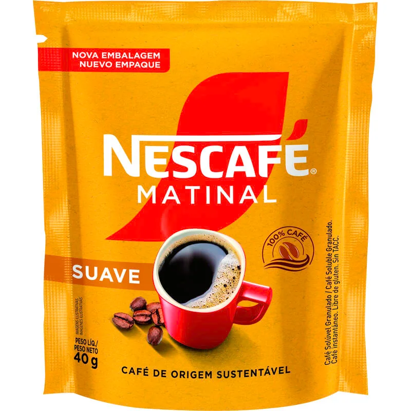 Café solúvel Nescafé Matinal sachê 40 g