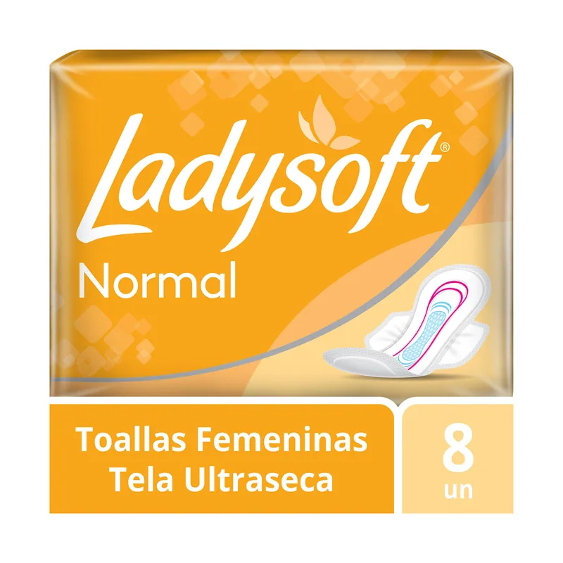 Toallitas femeninas Ladysoft Seca Normal x8