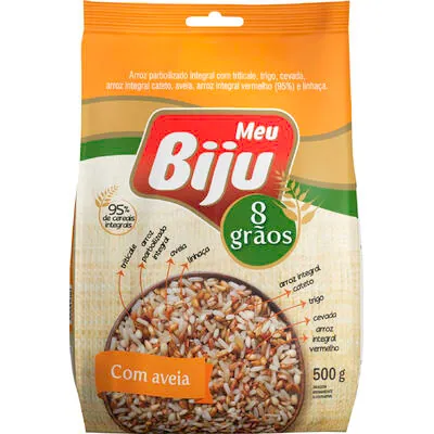Arroz Meu Biju 8 grãos integral com aveia 500 g