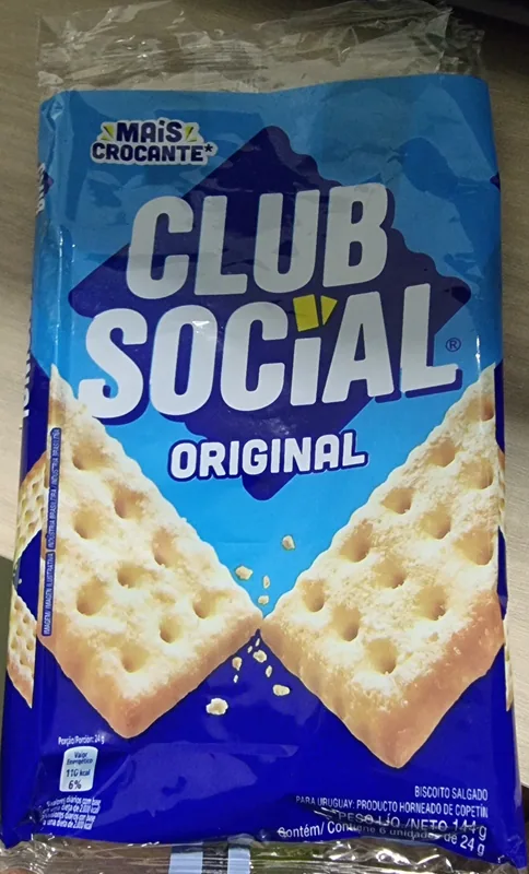 Biscoito Salgado Club Social Original 144g