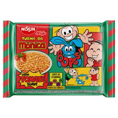 Miojo Nissin Turma da Mônica tomate