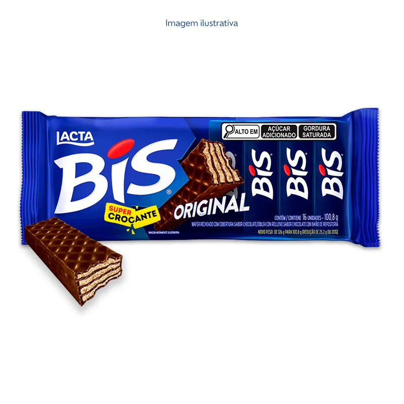 Chocolate Bis Lacta ao leite 100,8 g