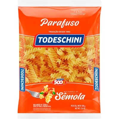 Macarrão Todeschini sêmola parafuso