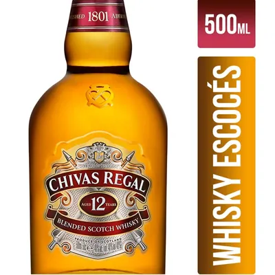 Whisky Chivas Regal 12 Años 500 ml