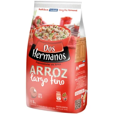 Arroz Dos Hermanos Largo Fino 1 kg