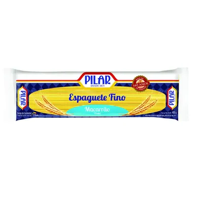 Massa Pilar Espaguete Fino 400 g