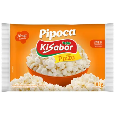 Pipoca para micro-ondas Kisabor Pizza