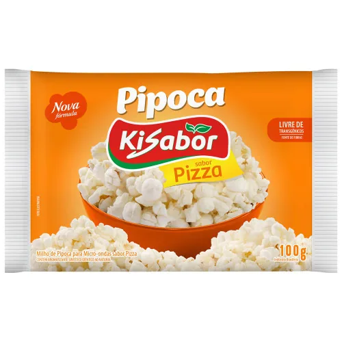 Pipoca para micro-ondas Kisabor Pizza