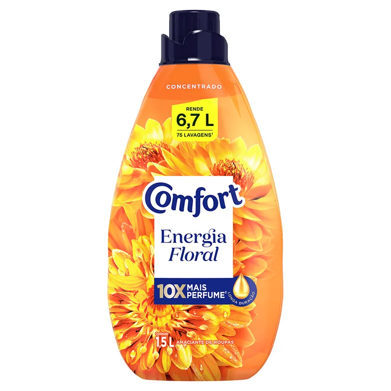 Amaciante Comfort concentrado Energia Floral 1,5 L