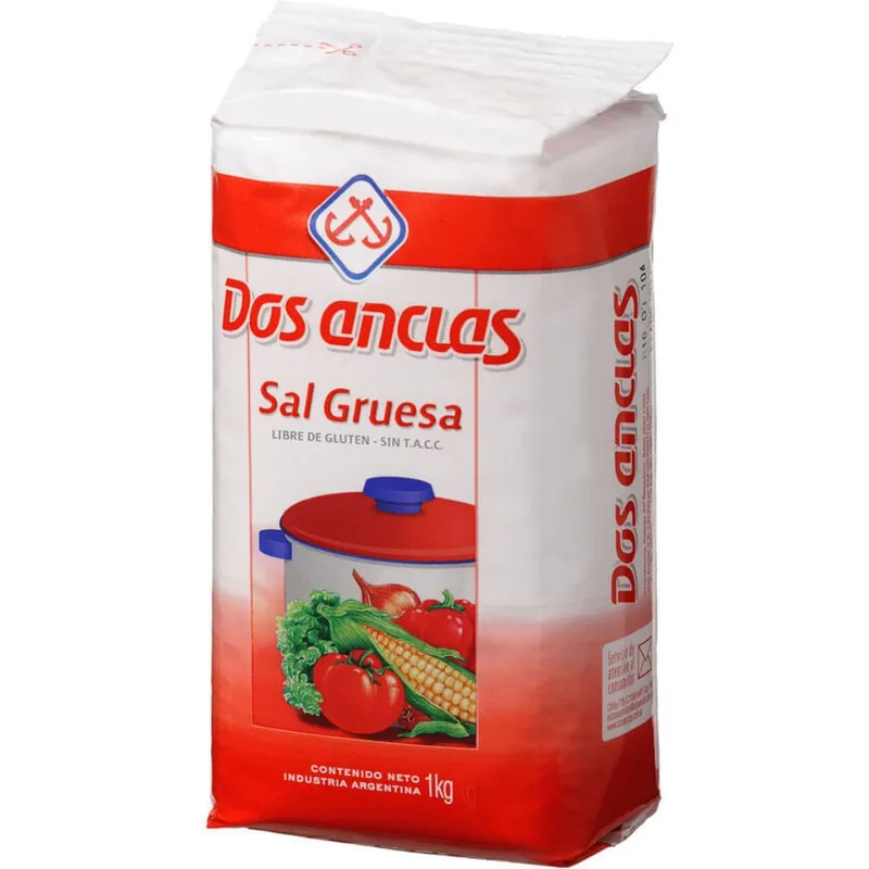 Sal gruesa Dos Anclas 1 kg