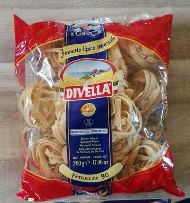 Macarrão Divella Massa de Sêmola Grano Duro Fetuccini N90 500g