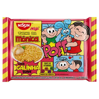 Miojo Nissin Turma da Mônica galinha 85 g