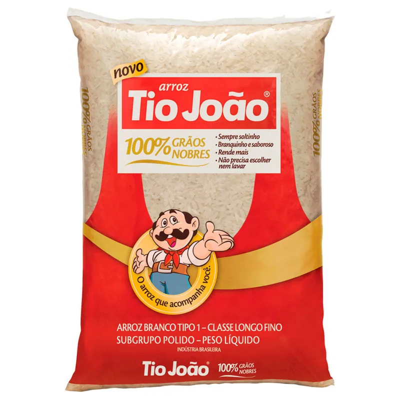 Arroz Tio João branco 1 kg