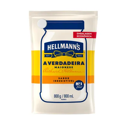 Maionese Hellmann's sachê 800 g